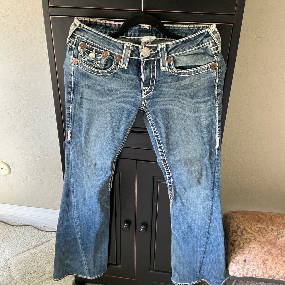 True Religion Low to Mid Rise Flare Jeans